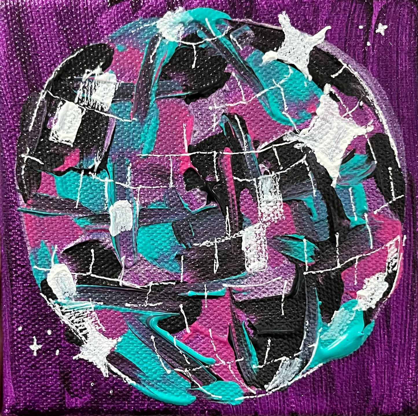 PRINT 5.5”x5.5” Purple Disco