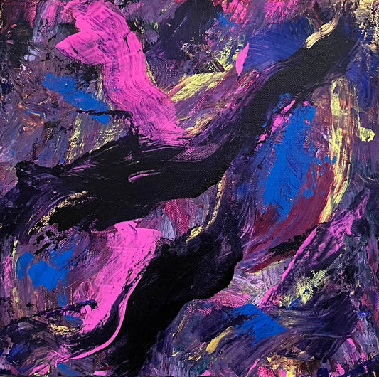 Purple Abstract Painting