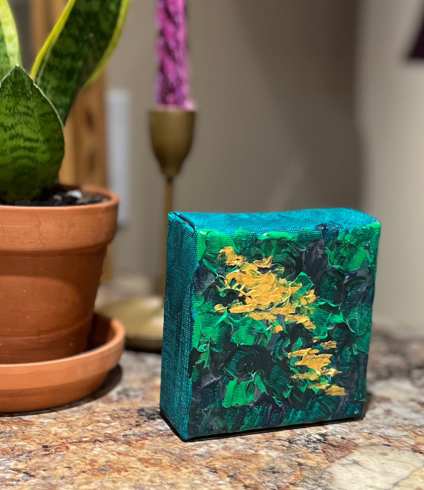 “Emerald Glow” Mini Painting