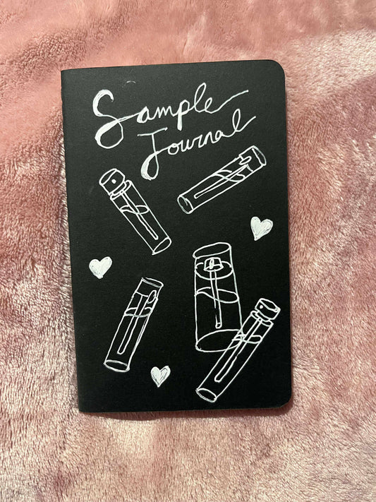 Perfume Sampling Mini Notebook (Black Cover, Lined Pages, Version 2.0)