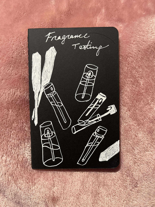 Perfume Sampling Mini Notebook (Black Cover, Lined Pages, Version 1.0)
