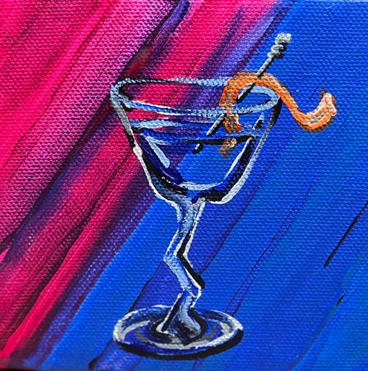 Crooked Cocktail Mini Painting
