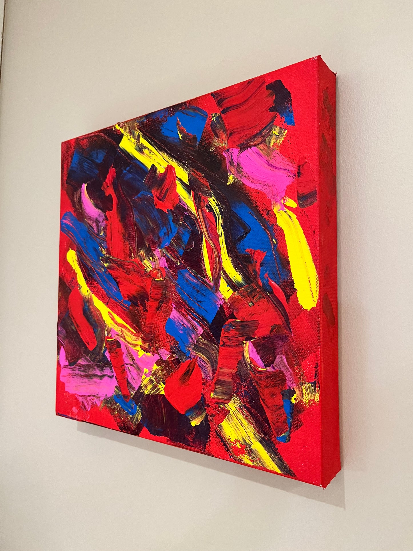 Red Abstract Painting