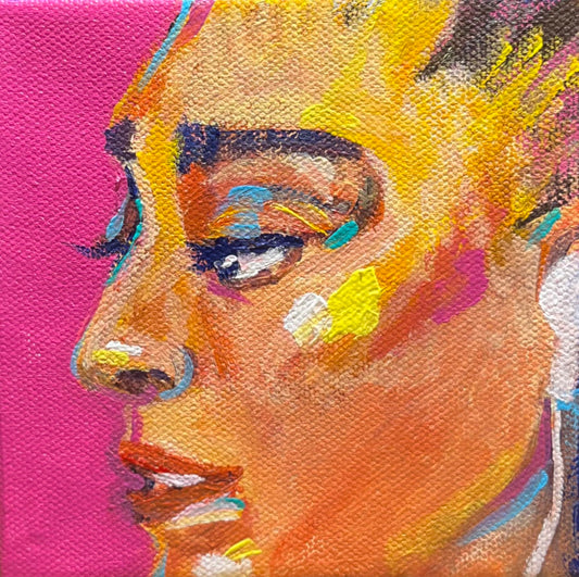 Colouful portrait small Painting