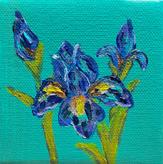 Iris mini painting